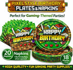HappySet™ Pixel Birthday Party Decorations Kit with Banner
