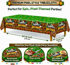 HappySet™ Pixel Birthday Party Decorations Kit with Backdrop